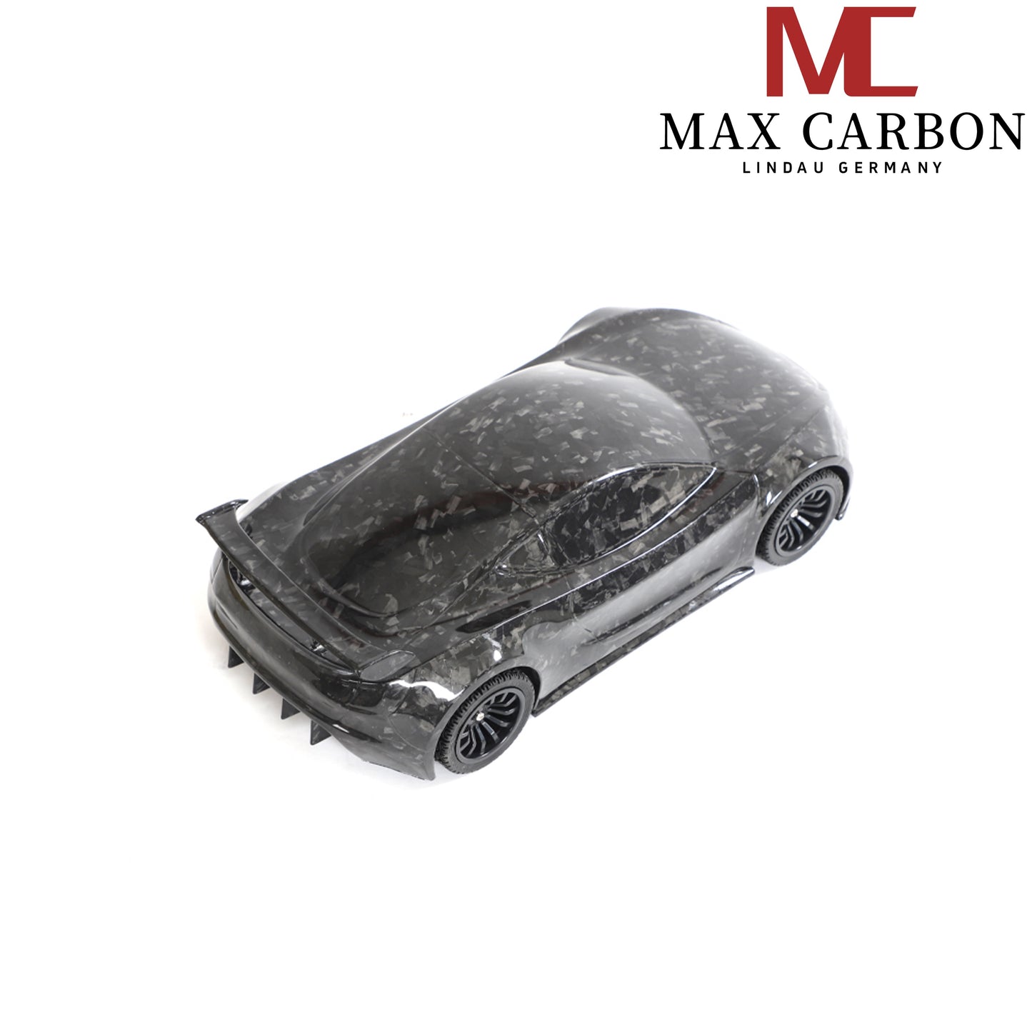 MAX CARBON Lifestyle Real Carbon Forged Carbon Hybrid Carbon Model Car made of Dry Carbon Prepreg 1:18 Sports Car Design Model Car