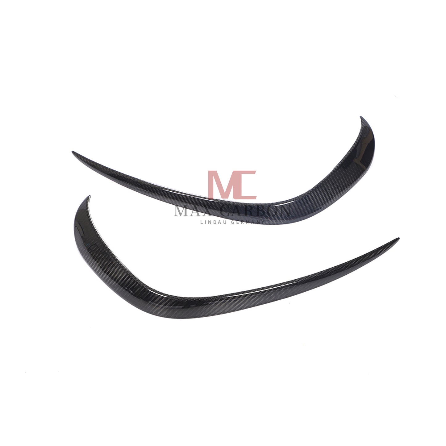 MC MAX CARBON Performance W205 C205 A205 S205 Front Bumper Canards for Mercedes Benz C Class Sport 