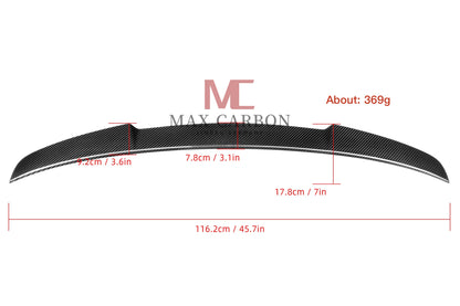 MC MAX CARBON Performance Sport Spoiler Lip for Audi A3 S3 RS3 8V Sedan 