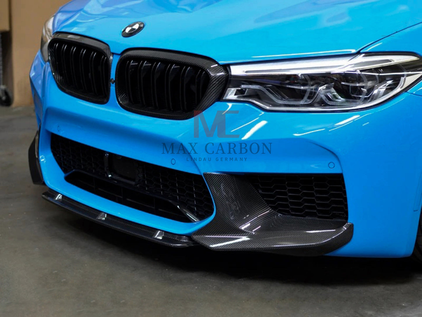 MC MAX CARBON Performance Front Large Spoiler for BMW M5 F90 before LCI
