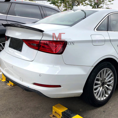 MC MAX CARBON Performance Sport Spoiler Lip for Audi A3 S3 RS3 8V Sedan 