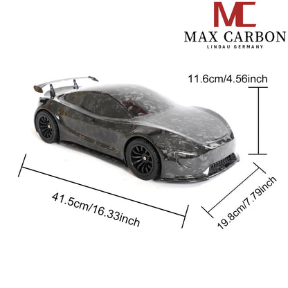 MAX CARBON Lifestyle Real Carbon Forged Carbon Hybrid Carbon Model Car made of Dry Carbon Prepreg 1:18 Sports Car Design Model Car