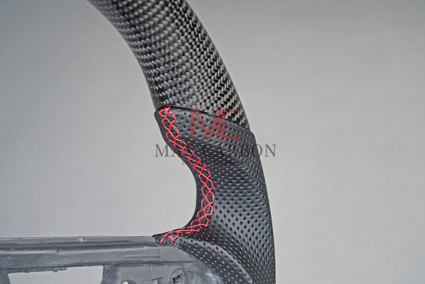 MC MAX CARBON Performance Volant de remplacement en carbone sec brillant pour Audi R8 4S