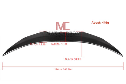 MC MAX CARBON Performance Sport Spoiler Lip for Audi A3 S3 RS3 8V Sedan 