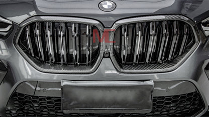 MC MAX CARBON Dry Carbon Performance Grille Grill Replacement for BMW X6 G06 X6M F96 