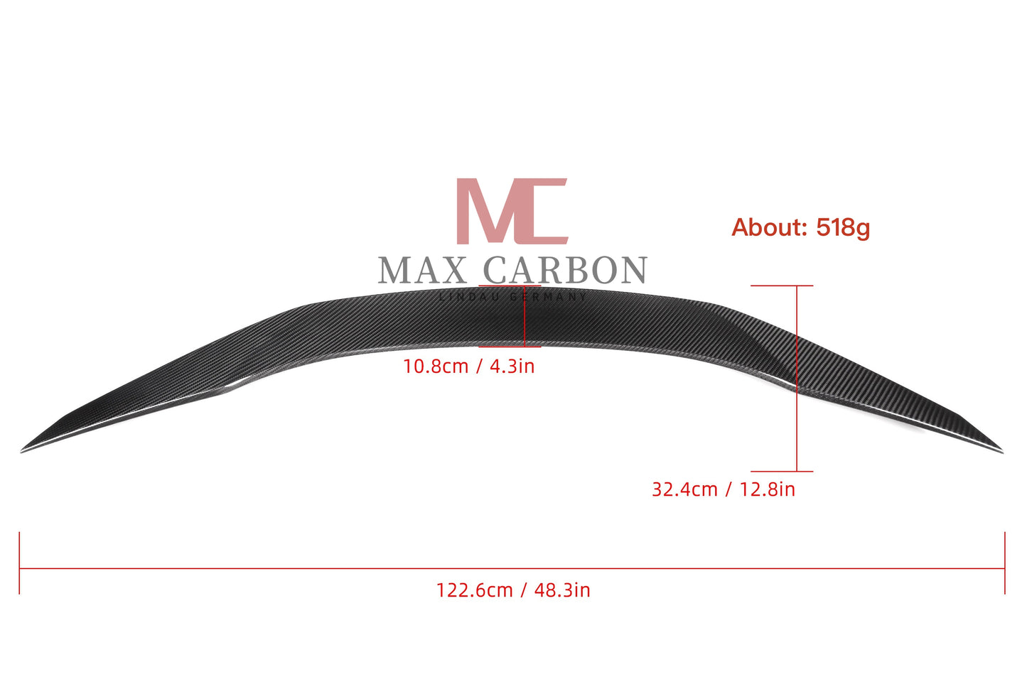 MAX CARBON Performance tear-off edge lip rear spoiler for BMW G29 Z4 M40i Roadster