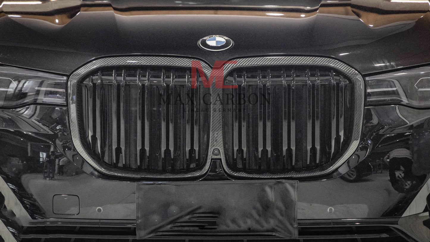 MC MAX CARBON Dry Carbon Performance Grille Grill Replacement for BMW X7 G07
