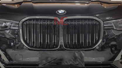 MC MAX CARBON Dry Carbon Performance Grille Grill Replacement for BMW X7 G07
