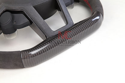 Volant complet MC MAX CARBON Performance Dry Carbon avec boutons et palettes de changement de vitesse de remplacement pour Audi R8 4S 