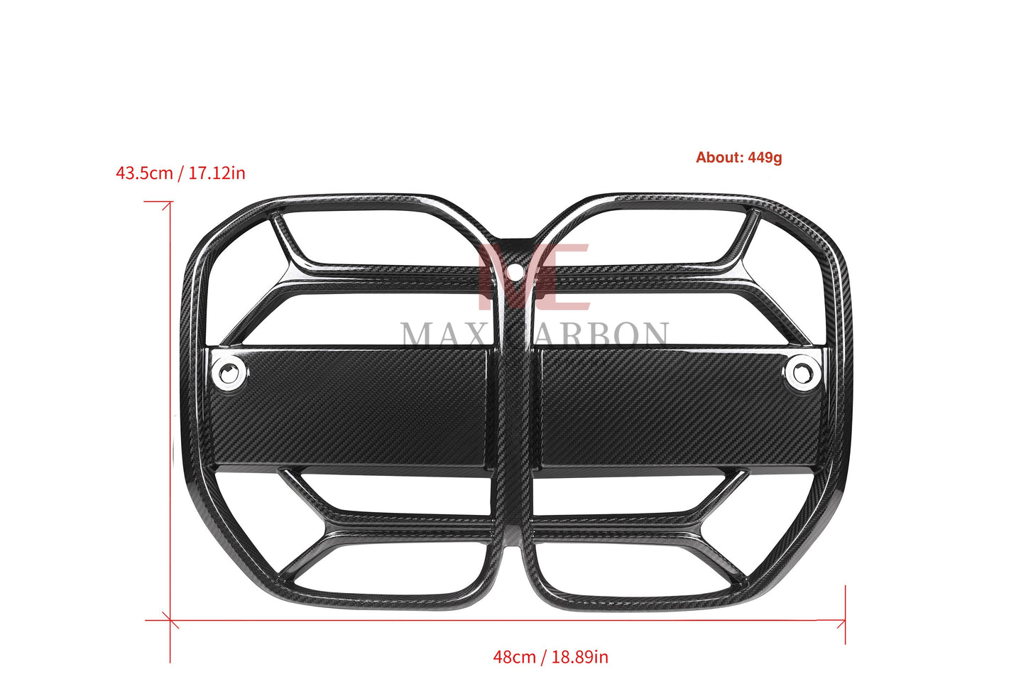 MAX CARBON PERFORMANCE Dry Carbon Front Grille Kidney Grille for BMW G22 G23 