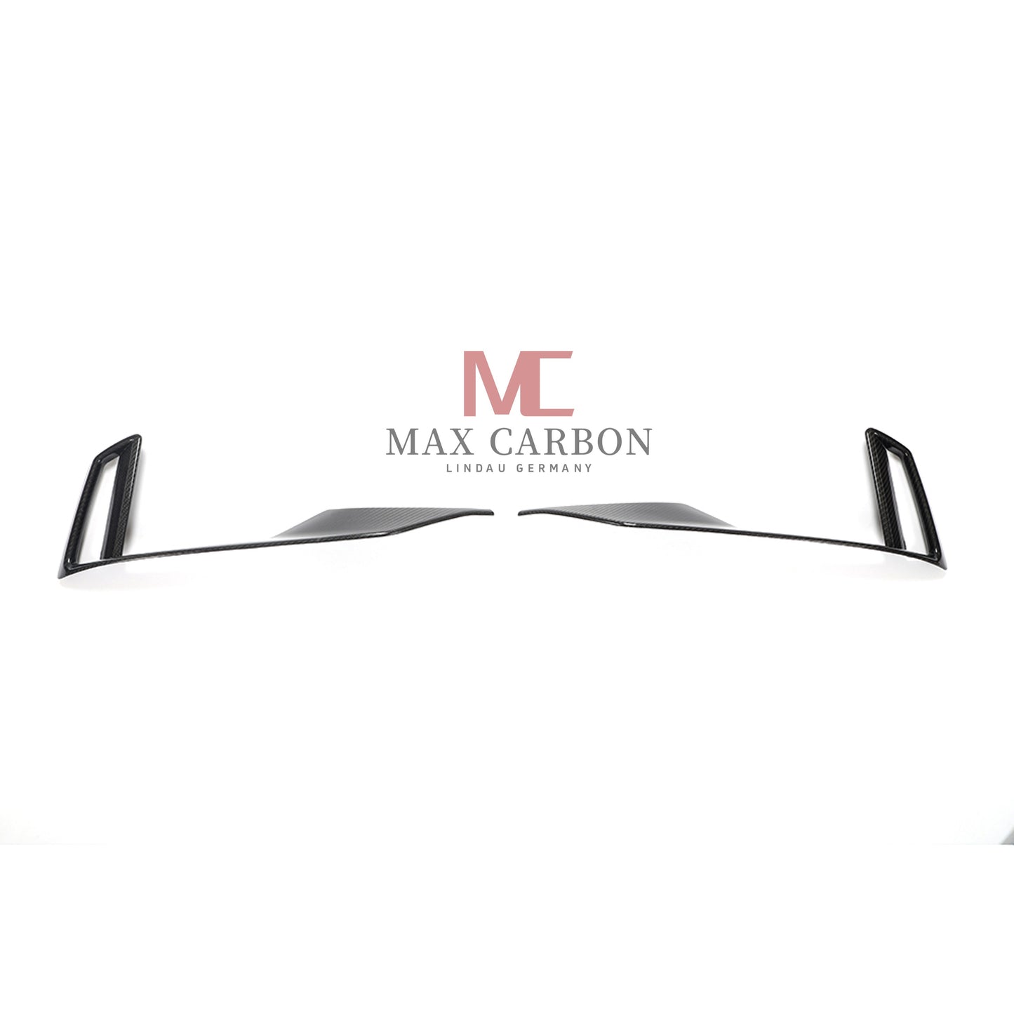 MC Performance Dry Carbon Fiber Front Bumper Scoop Trims for Audi RS3 8V 