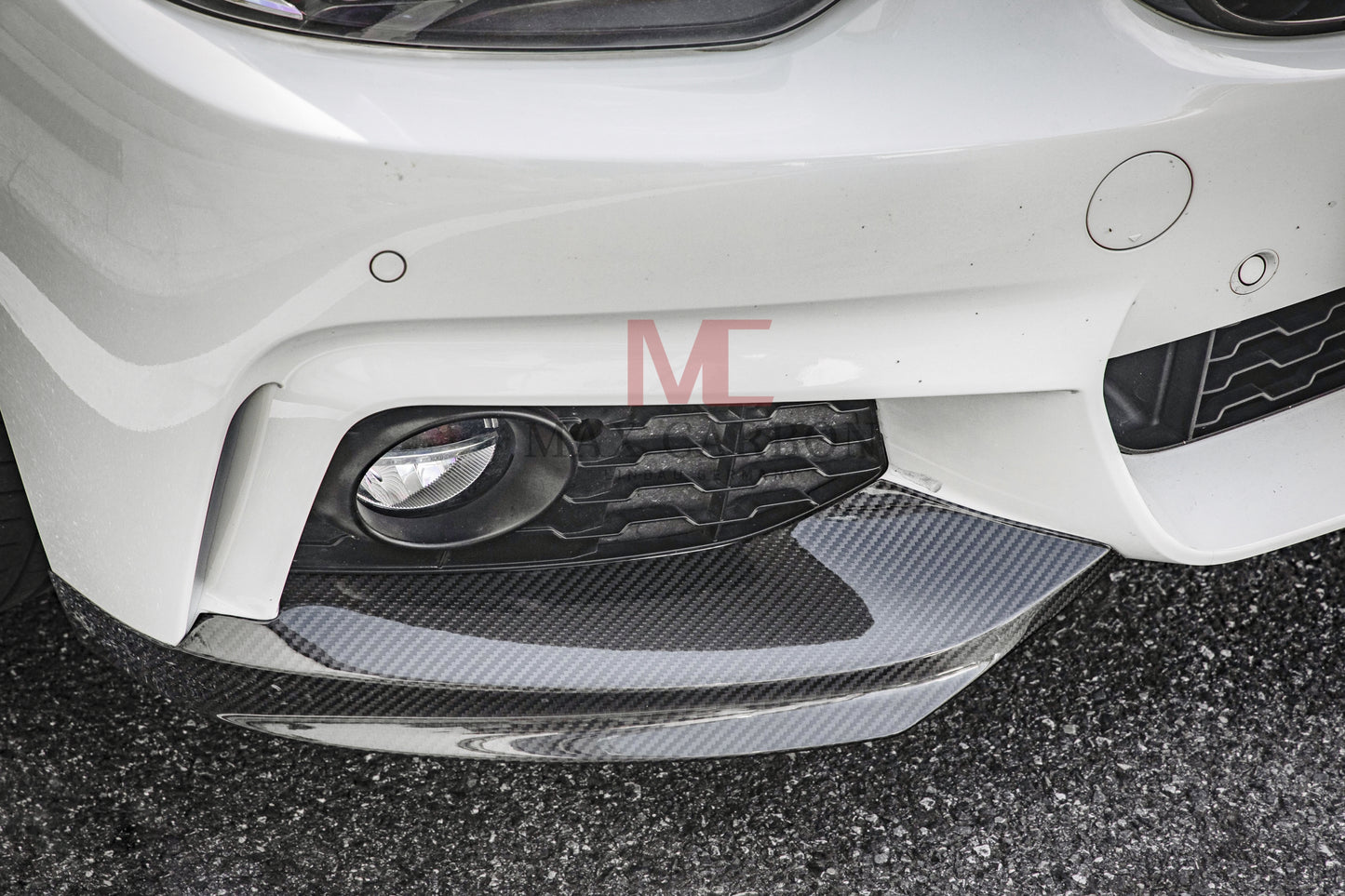 MC MAX CARBON Performance Front Flaps Spoiler Lip Covers for BMW F32 F33 F36