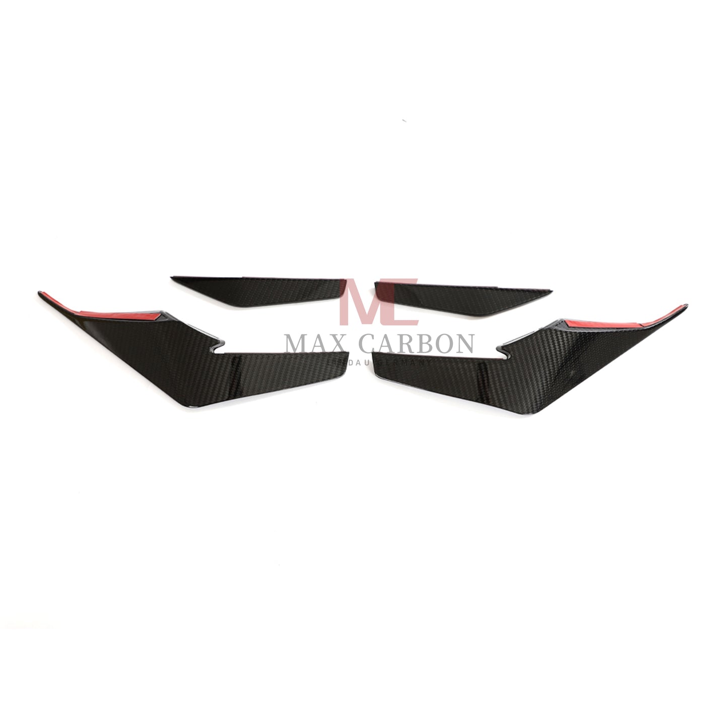 Canards MC MAX CARBON DRY CARBON Performance AERO FLICKER FLAPS sur mesure pour Audi R8 4S 