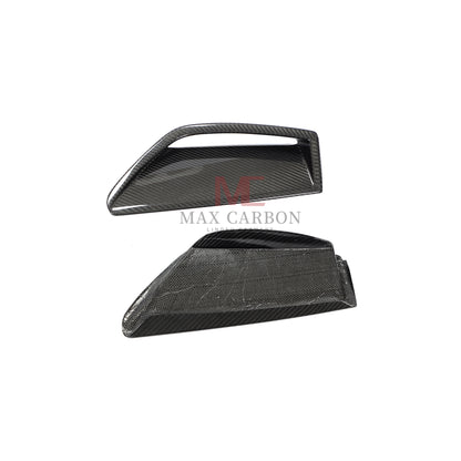 MC MAX CARBON Performance Fiber Front Bumper Scoop Trims for Audi RS6 Avant Wagon 