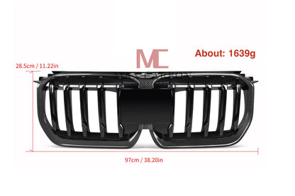 MC MAX CARBON Performance Grille Grill Replacement for BMW X1 U11 U12 