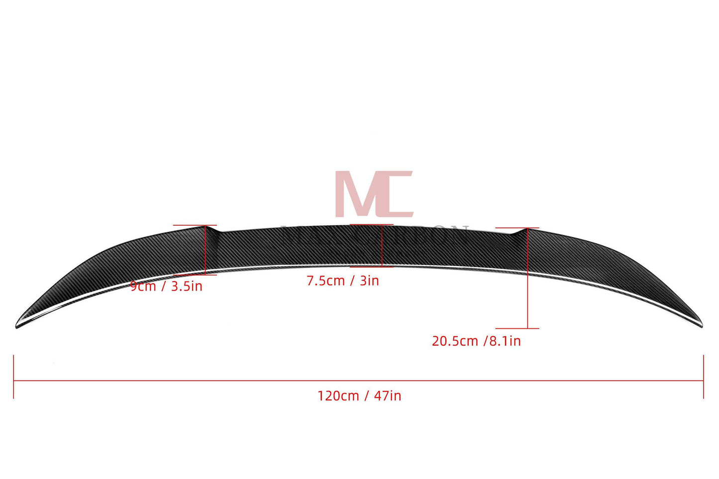 MAX CARBON Performance Sport spoiler lip rear spoiler for BMW 4 Series F36 