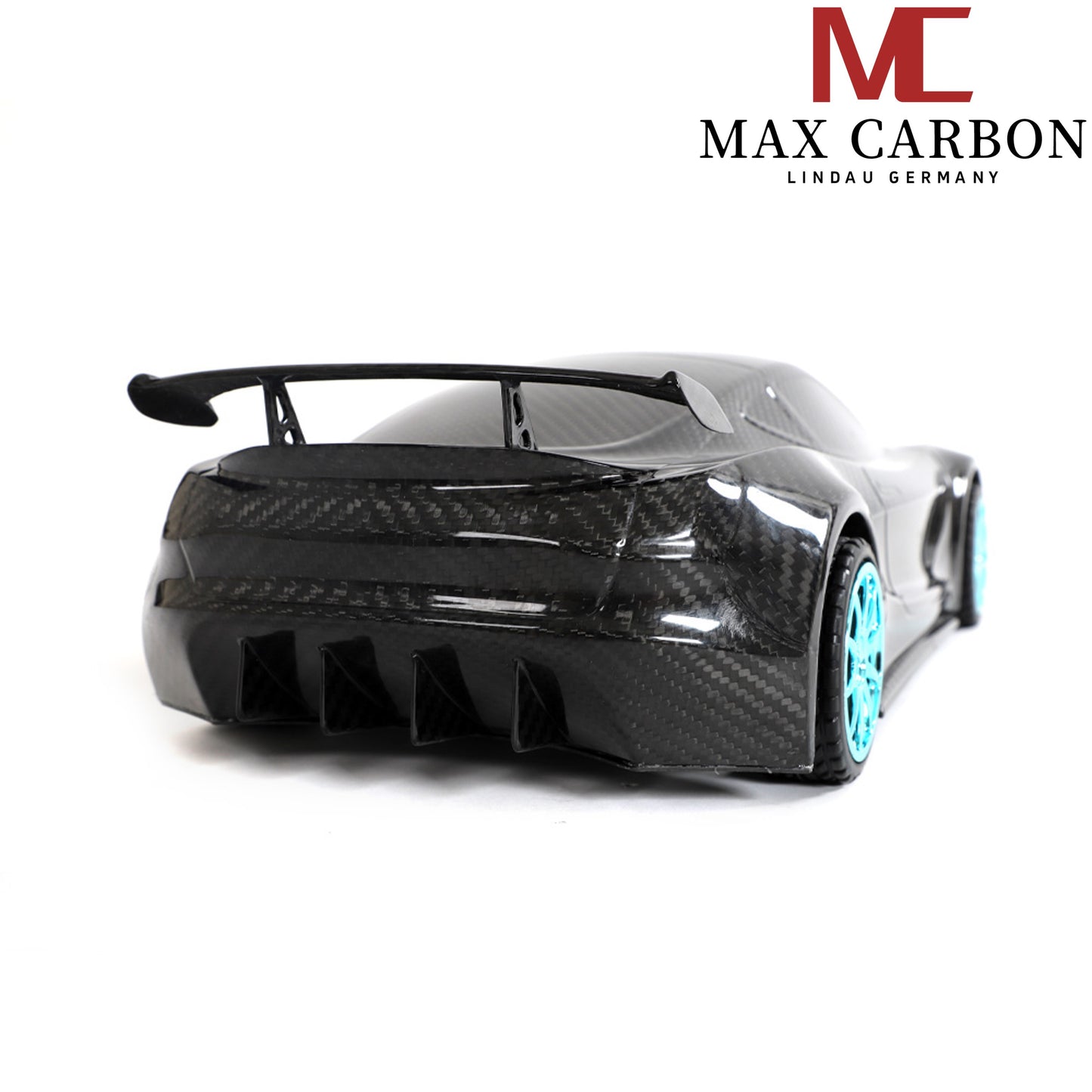 MAX CARBON Lifestyle Real Carbon Forged Carbon Hybrid Carbon Model Car made of Dry Carbon Prepreg 1:18 Sports Car Design Model Car