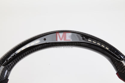 MC MAX CARBON Performance Dry Carbon Smart Steering Wheel LED Sport for Audi R8 4S