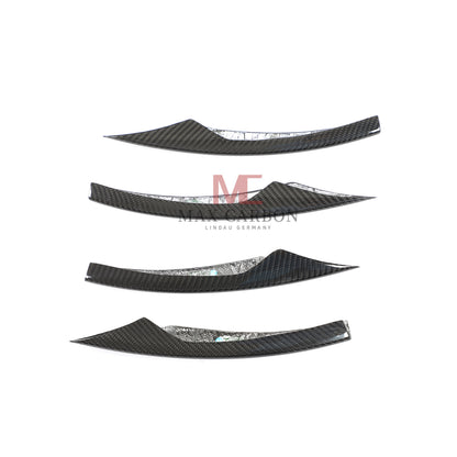 MC Performance 6PCS Carbon Front Bumper Canards for Mercedes Benz E Class W213 S213 E300 E350 E400 E450
