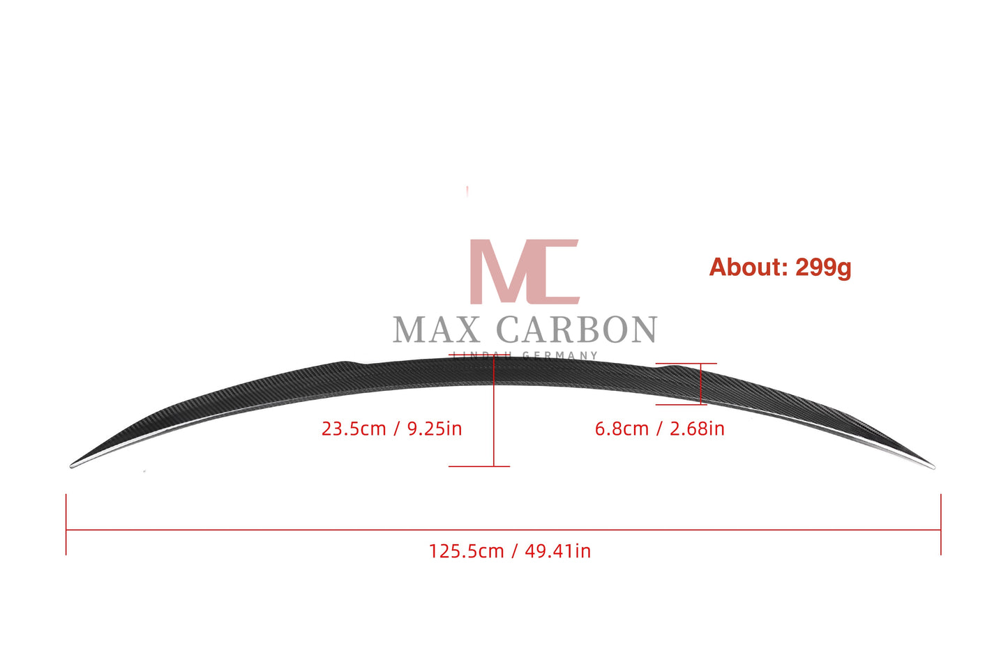 Lèvre de becquet arrière MC MAX CARBON Performance pour Mercedes Benz classe E C238 coupé 
