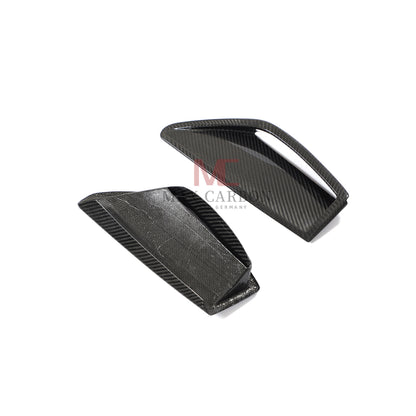 MC MAX CARBON Performance Fiber Front Bumper Scoop Trims for Audi RS6 Avant Wagon 