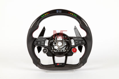 MC MAX CARBON Performance Dry Carbon Smart Steering Wheel LED Sport for Audi R8 4S