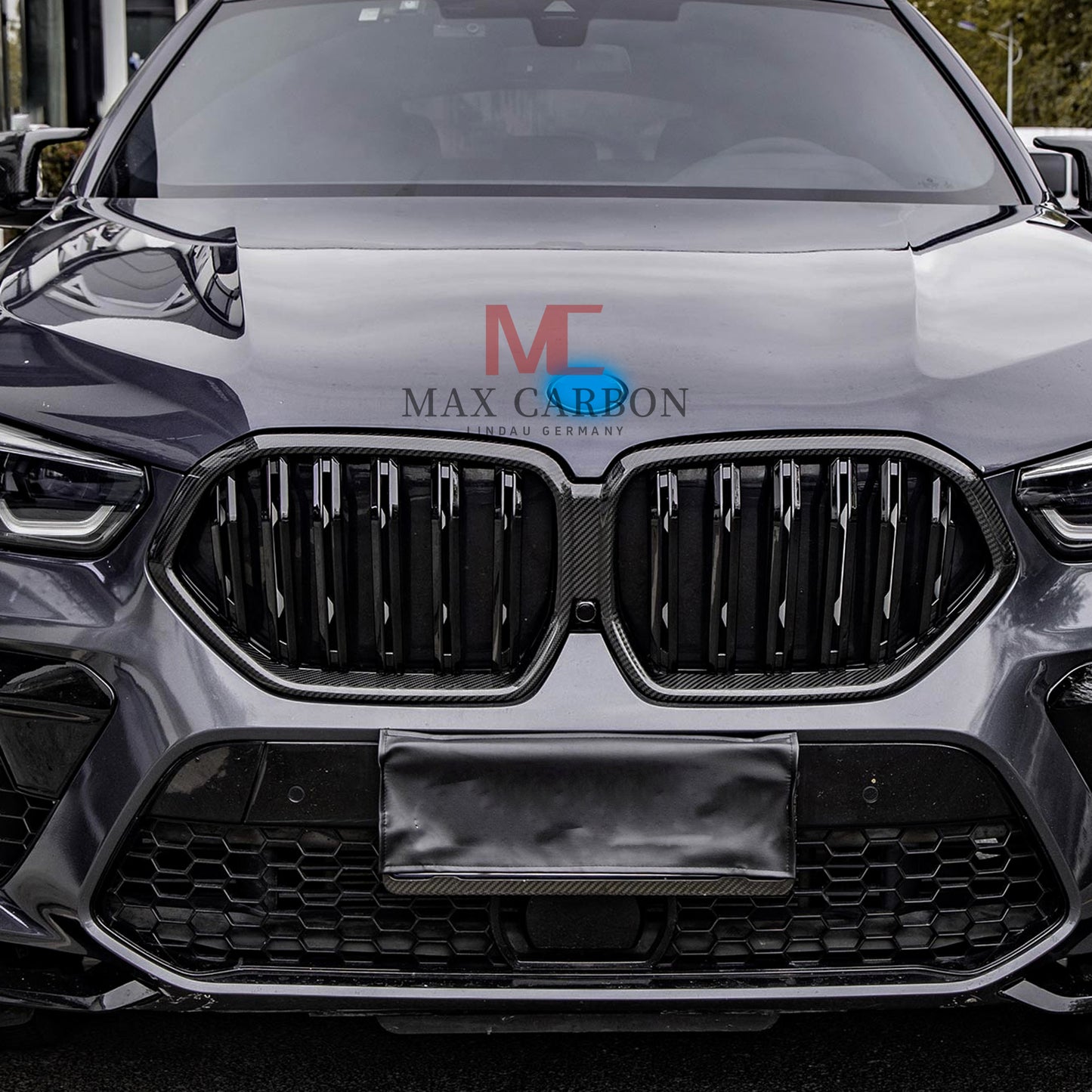 MC MAX CARBON Dry Carbon Performance Grille Grill Replacement for BMW X6 G06 X6M F96 