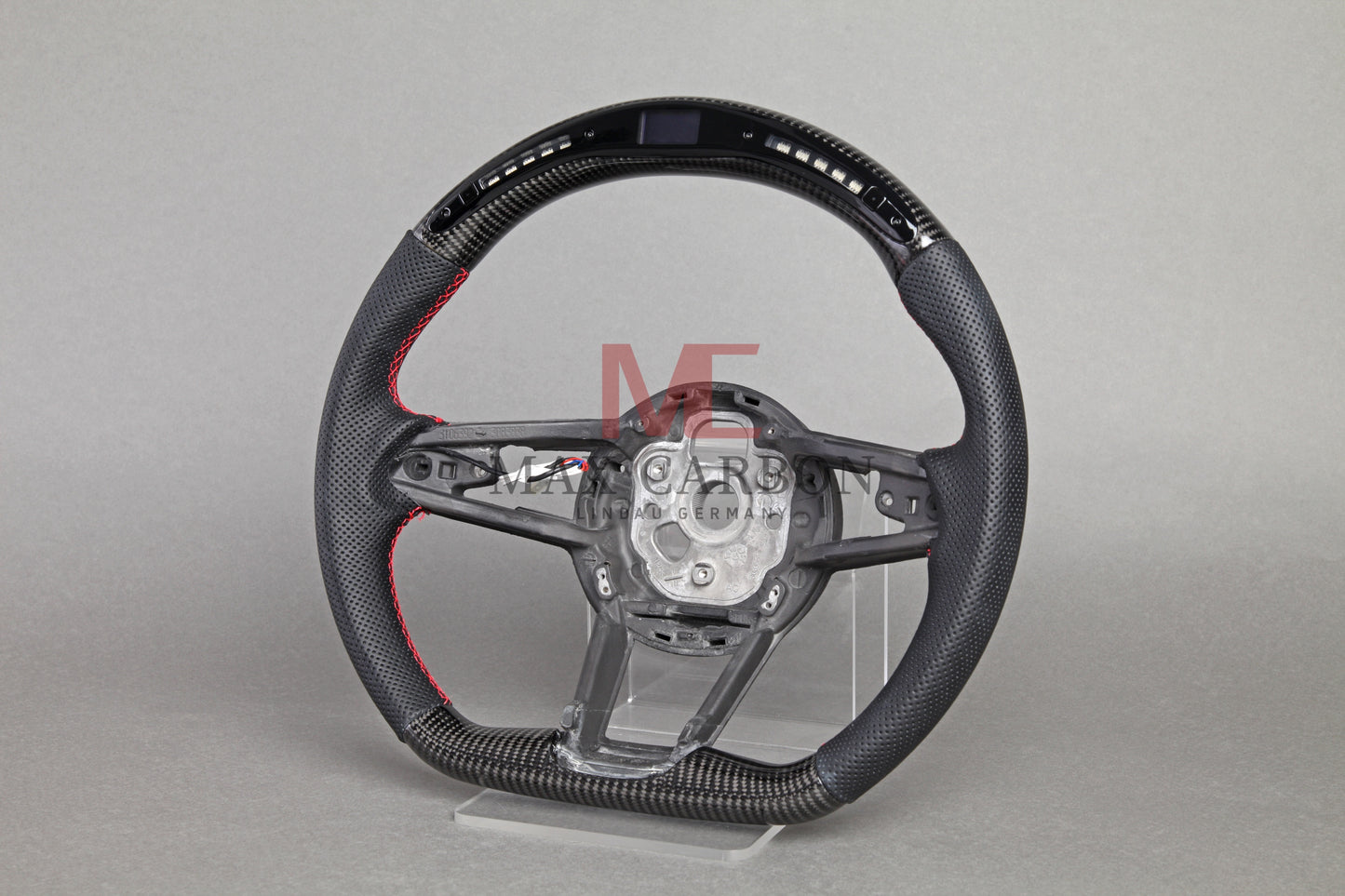 MC MAX CARBON Performance Dry Carbon Smart Steering Wheel LED Sport for Audi R8 4S