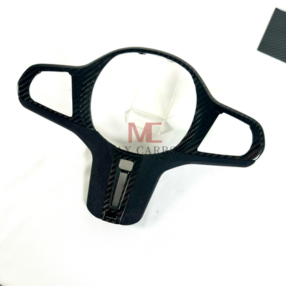 MAX CARBON Dry Carbon Prepreg Steering Wheel Cover Replacement for BMW G30 G31 G32 G14 G15 G16 G01 G02 G05 G06 G07 F95 F96 F97 F98 F90 F91 F92 F93 