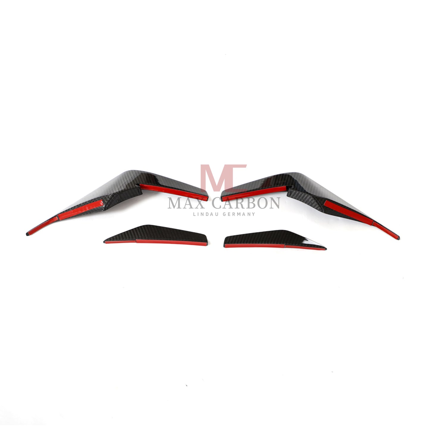 Canards MC MAX CARBON DRY CARBON Performance AERO FLICKER FLAPS sur mesure pour Audi R8 4S 