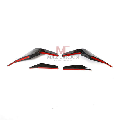 Canards MC MAX CARBON DRY CARBON Performance AERO FLICKER FLAPS sur mesure pour Audi R8 4S 