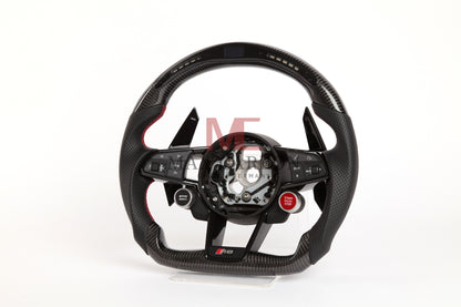 MC MAX CARBON Performance Dry Carbon Smart Steering Wheel LED Sport for Audi R8 4S