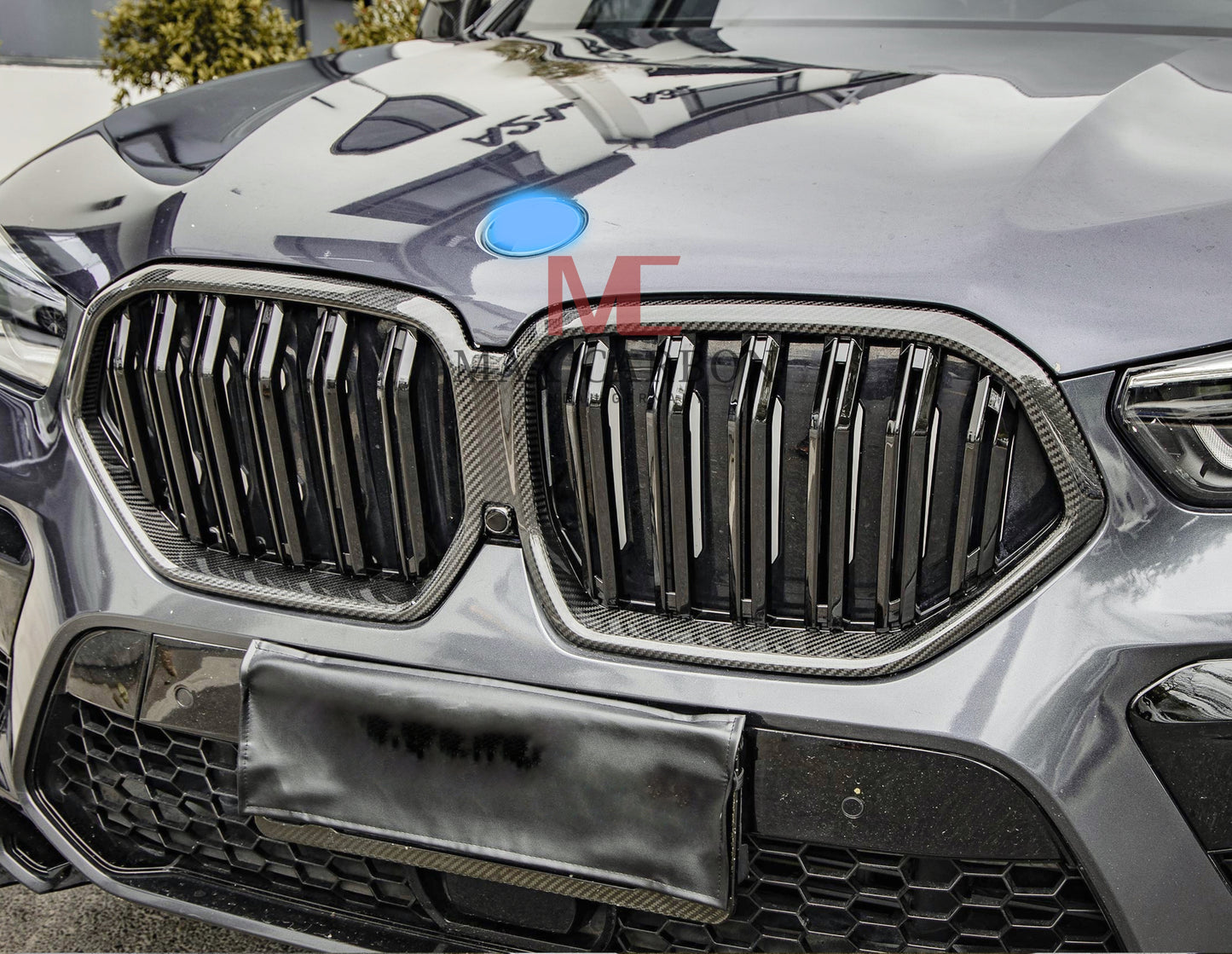 MC MAX CARBON Dry Carbon Performance Grille Grill Replacement for BMW X6 G06 X6M F96 