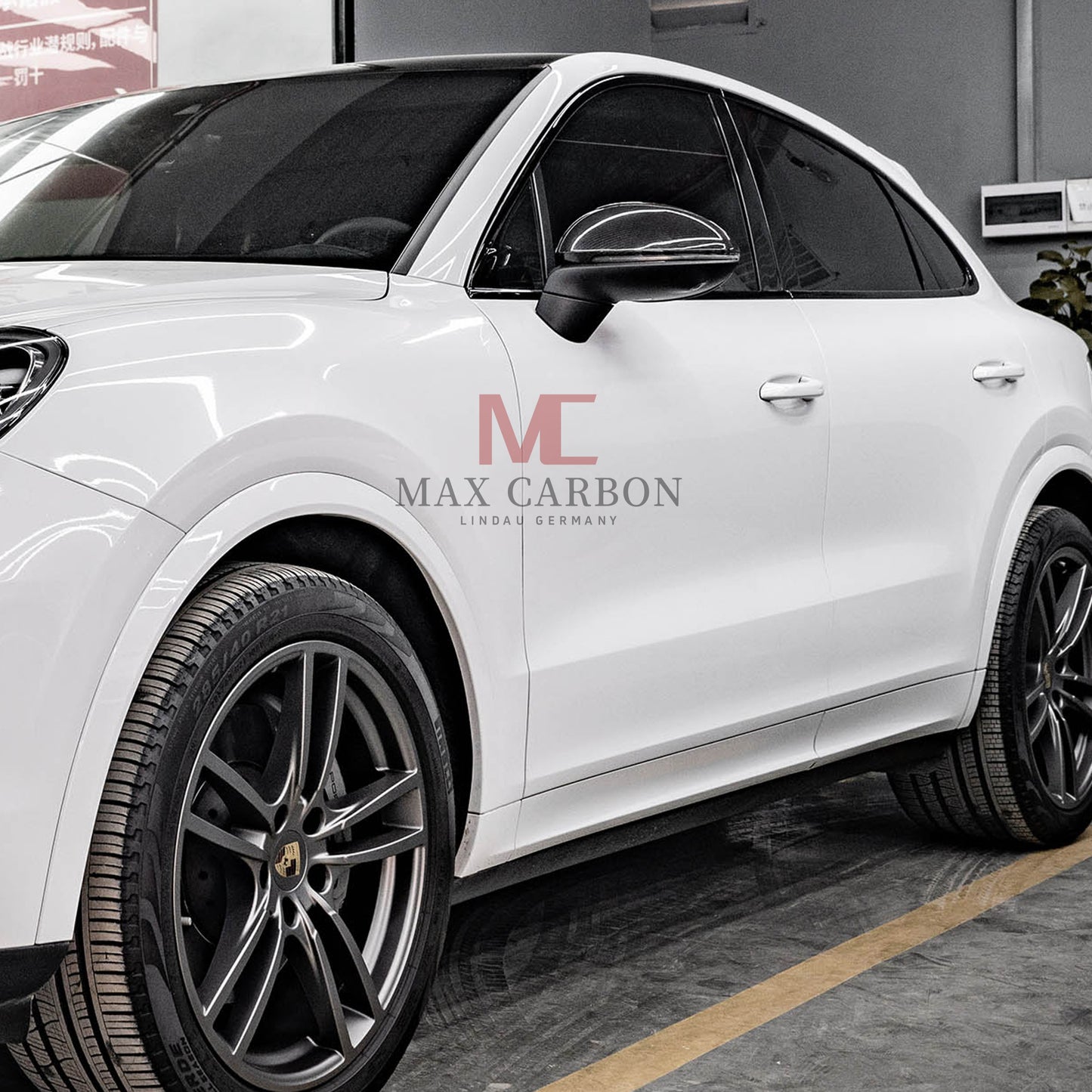MC Performance MAX CARBON replacement mirror caps for Porsche Cayenne 9YA Cayenne Coupé 9YB S Turbo GTS