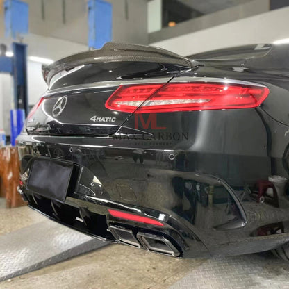 MC MAX CARBON Performance Spoiler Rear Spoiler Lip for Mercedes Benz S Class C217 Coupe S63 S500 