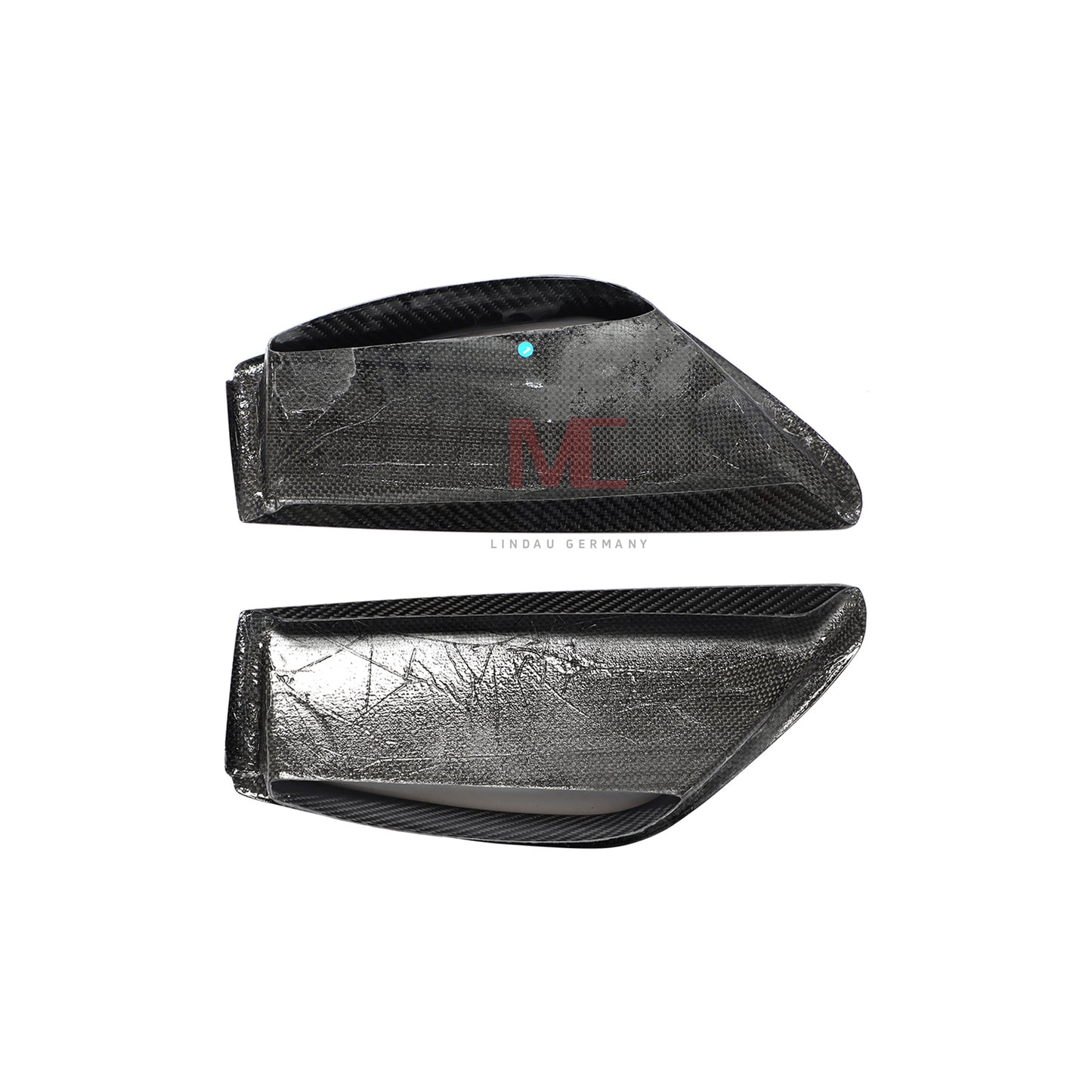MC MAX CARBON Performance Fiber Front Bumper Scoop Trims for Audi RS6 Avant Wagon 