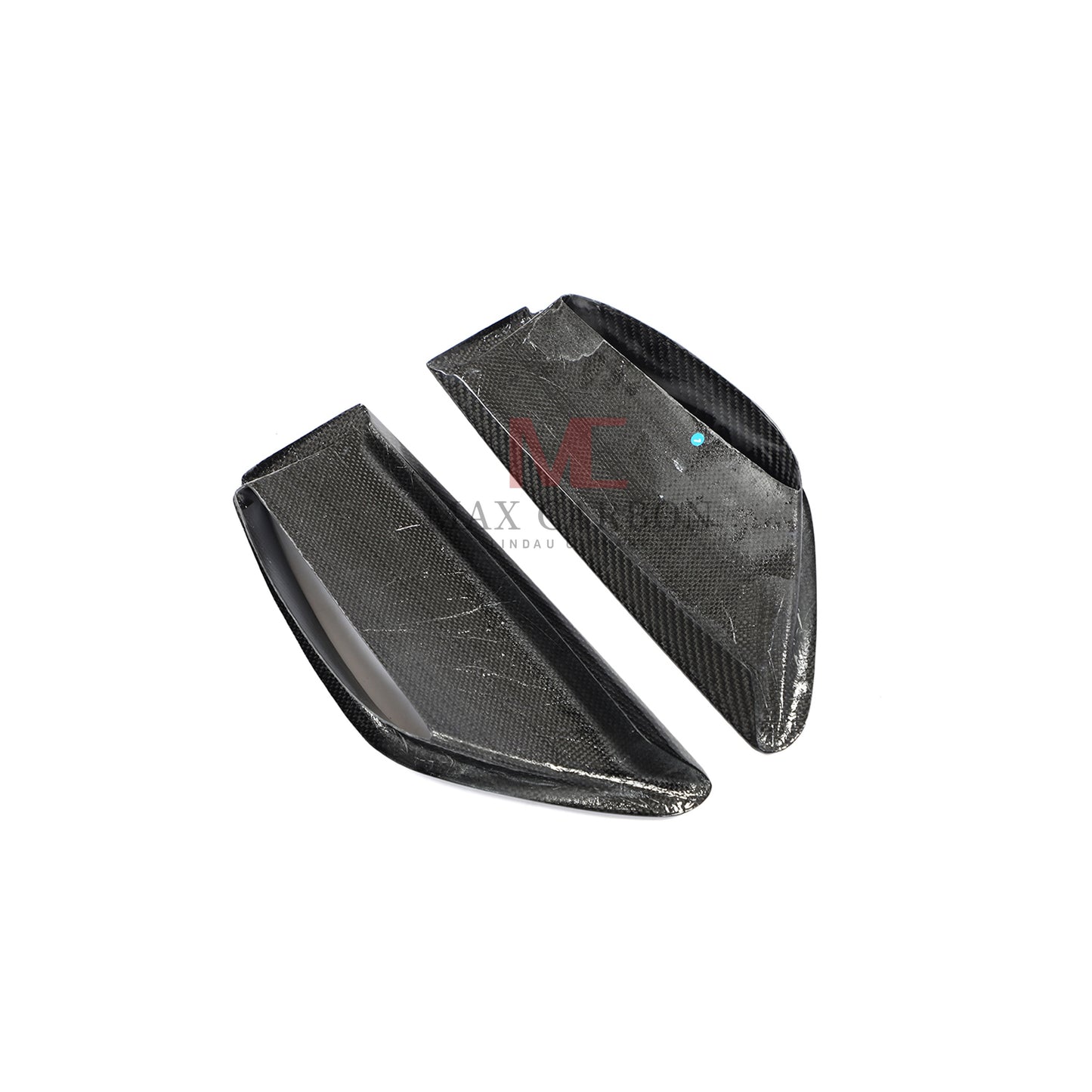 MC MAX CARBON Performance Fiber Front Bumper Scoop Trims for Audi RS6 Avant Wagon 