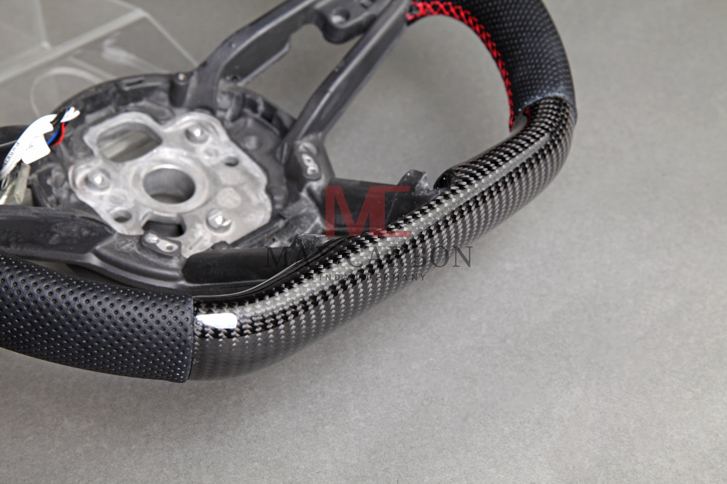 MC MAX CARBON Performance Dry Carbon Smart Steering Wheel LED Sport for Audi R8 4S