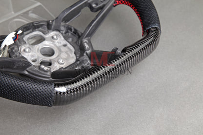 MC MAX CARBON Performance Dry Carbon Smart Steering Wheel LED Sport for Audi R8 4S