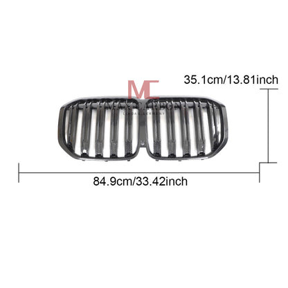 MC MAX CARBON Dry Carbon Performance Grille Grill Replacement for BMW X7 G07
