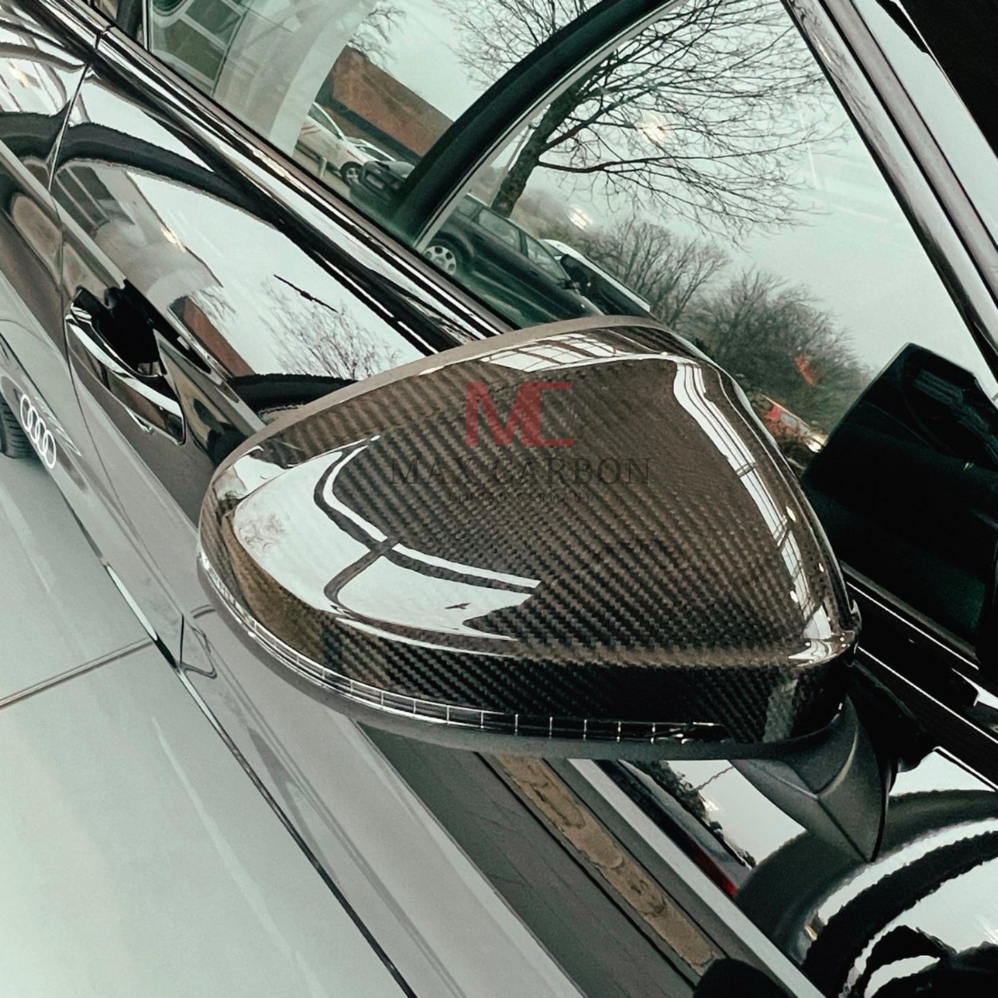 MC MAX CARBON Performance mirror caps, exterior mirror caps, mirror caps for Audi A4 S4 RS4 A5 S5 RS5 B9