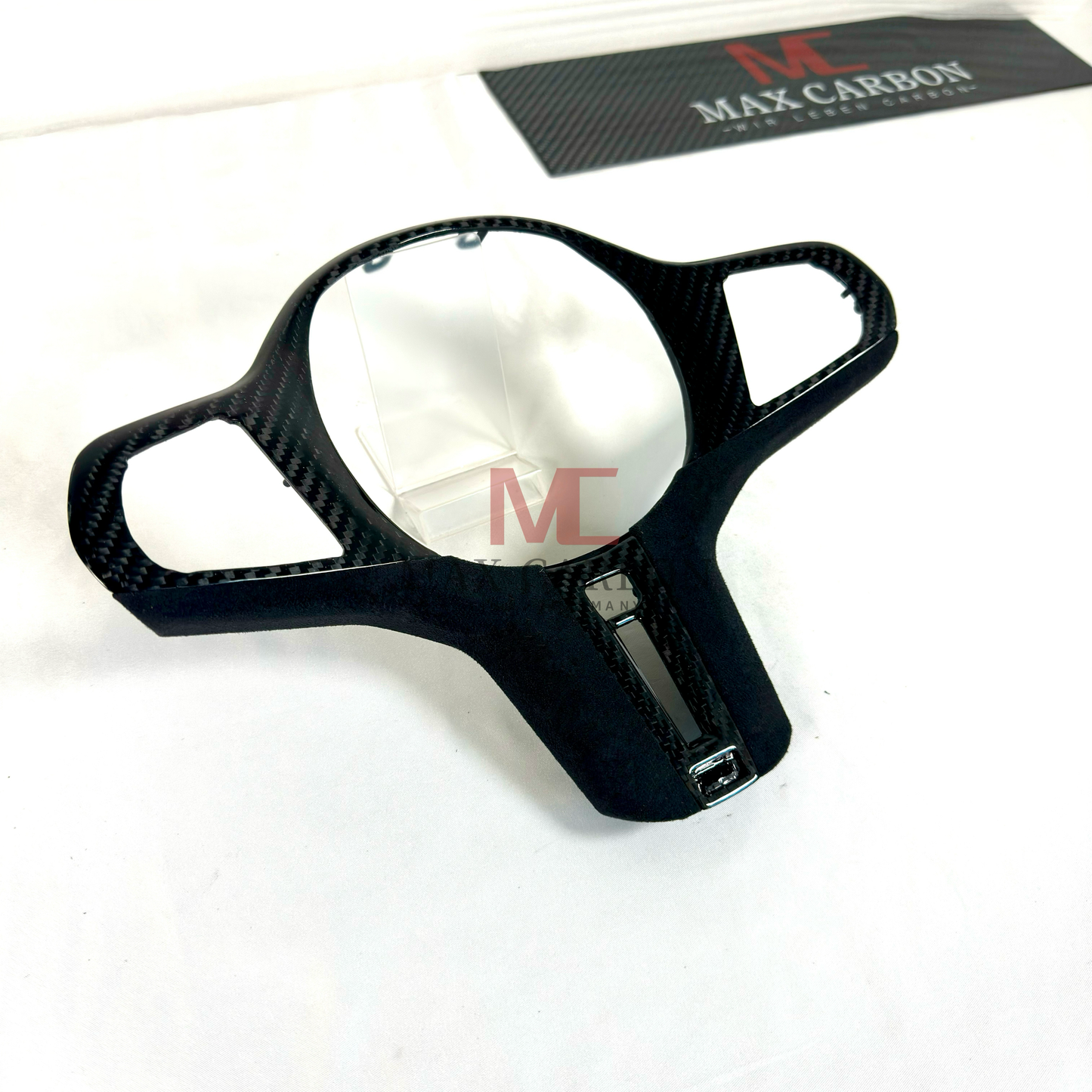 MAX CARBON Dry Carbon Prepreg Steering Wheel Cover Replacement for BMW G30 G31 G32 G14 G15 G16 G01 G02 G05 G06 G07 F95 F96 F97 F98 F90 F91 F92 F93 