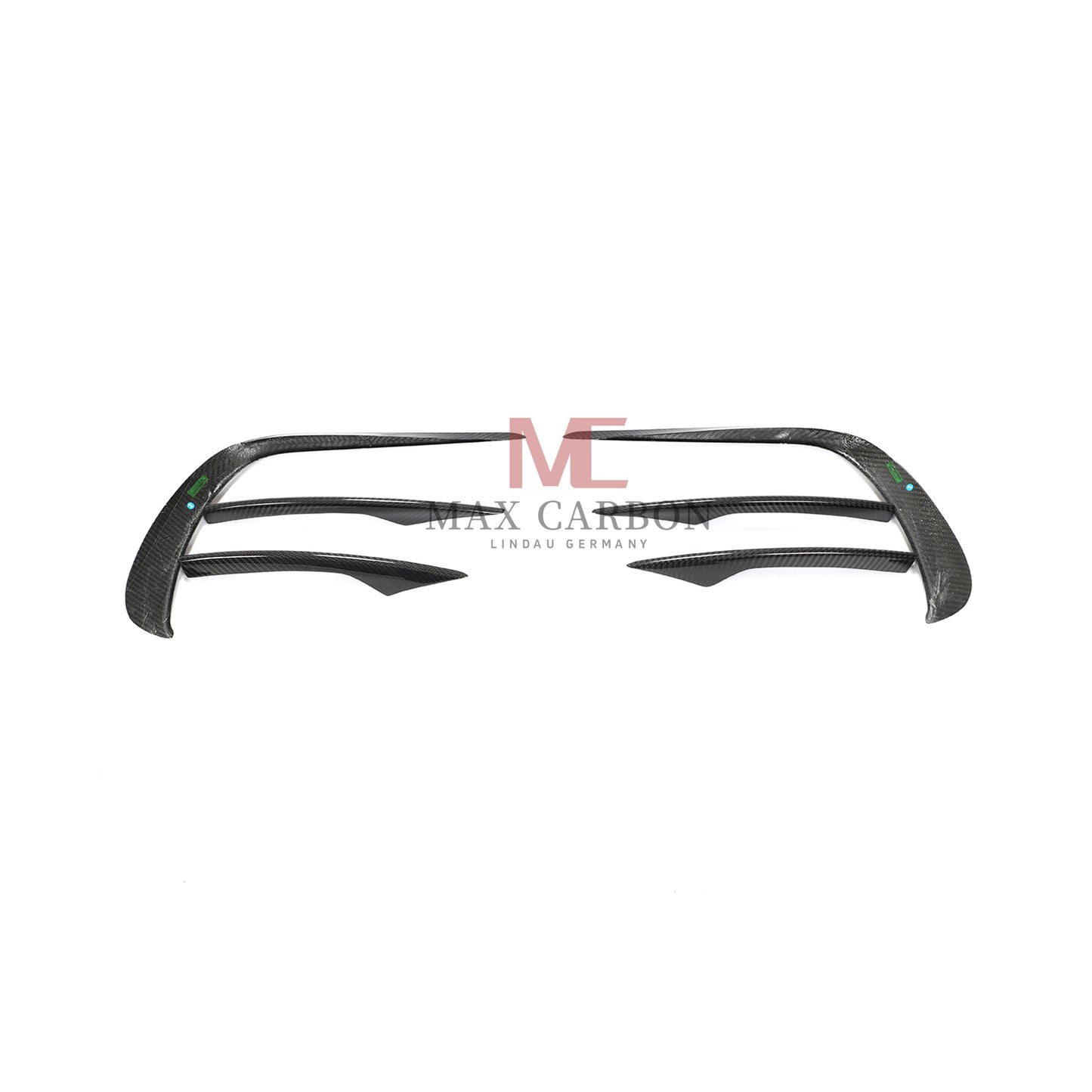 MC Performance 6PCS Carbon Front Bumper Canards for Mercedes Benz E Class W213 S213 E300 E350 E400 E450