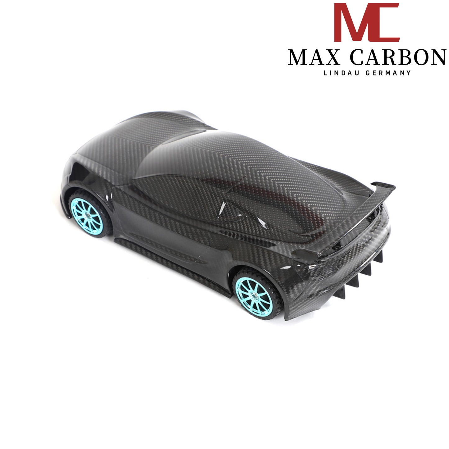 MAX CARBON Lifestyle Real Carbon Forged Carbon Hybrid Carbon Model Car made of Dry Carbon Prepreg 1:18 Sports Car Design Model Car