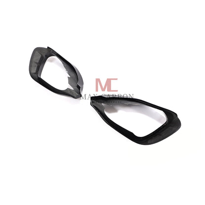 MC DRY Carbon Front Bumper Fog Light Cover Splitter Canard for Mercedes Benz GLA Class GLA250 Sport Utility 4-Door GLA45 GLA35 H247