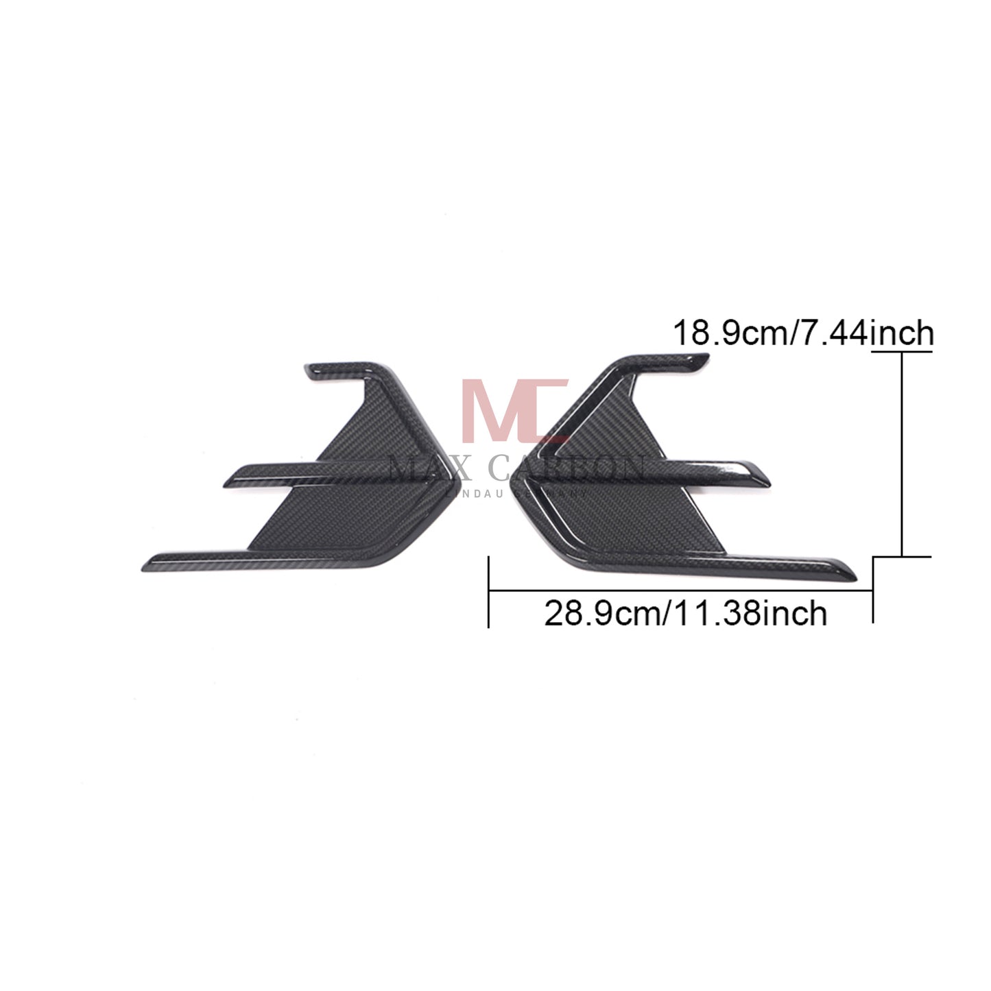 MC MAX CARBON Performance DRY CARBON AERO FLICKER Rear Fin for Audi RS7 C8 