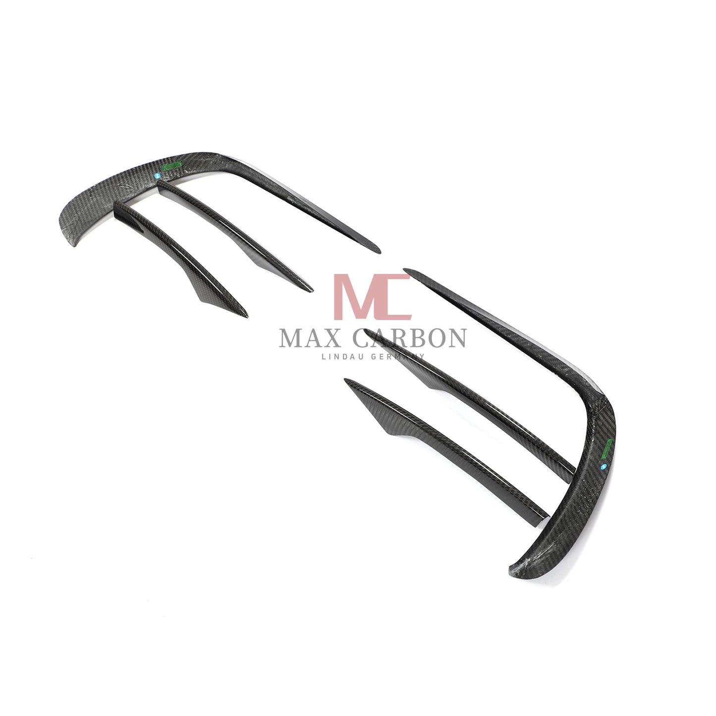 MC Performance 6PCS Carbon Front Bumper Canards for Mercedes Benz E Class W213 S213 E300 E350 E400 E450