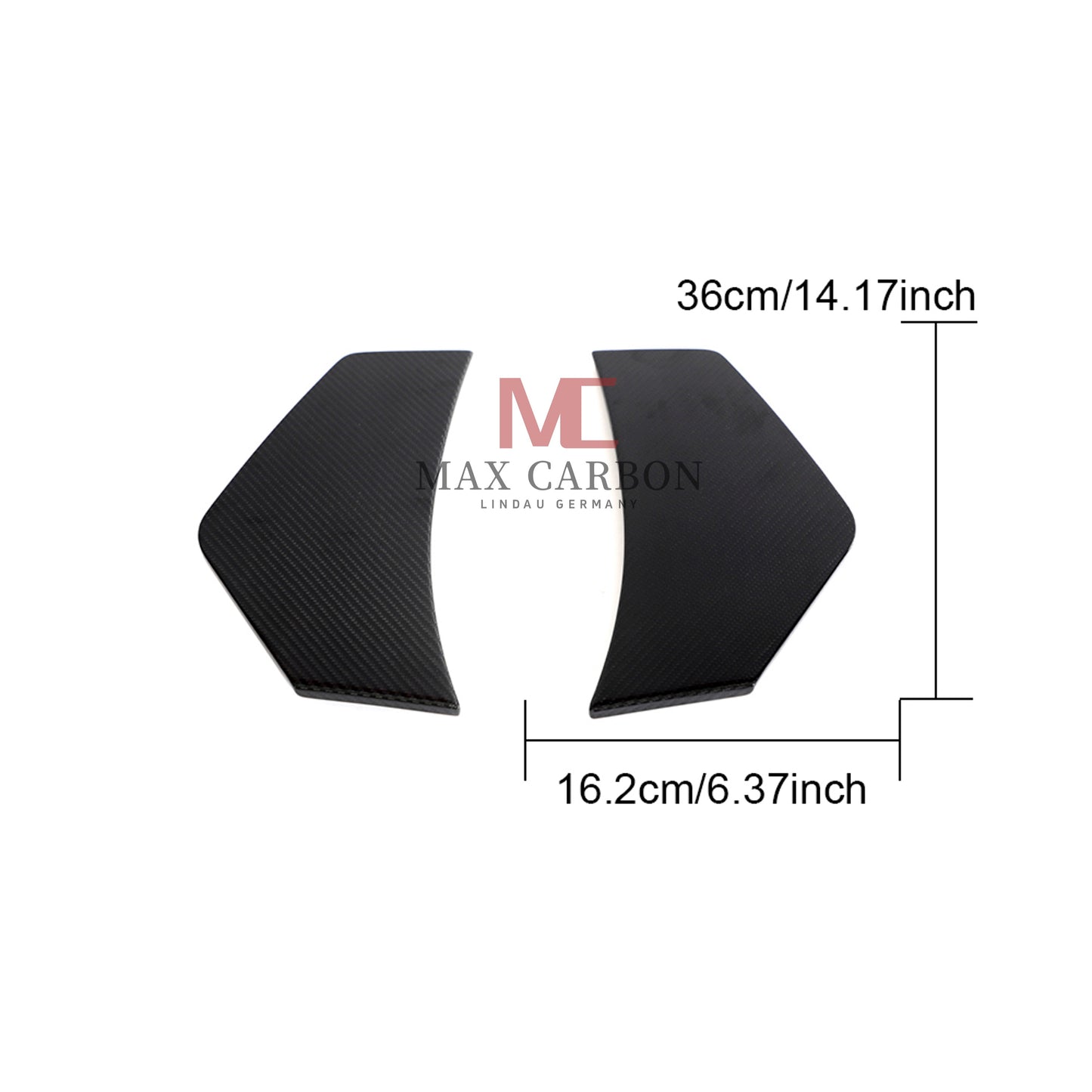 MC MAX CARBON Dry Carbon aileron arrière caches arrière adaptés à Audi R8 V10 4S 