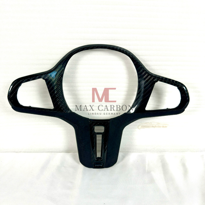 MAX CARBON Dry Carbon Prepreg Steering Wheel Cover Replacement for BMW G30 G31 G32 G14 G15 G16 G01 G02 G05 G06 G07 F95 F96 F97 F98 F90 F91 F92 F93 