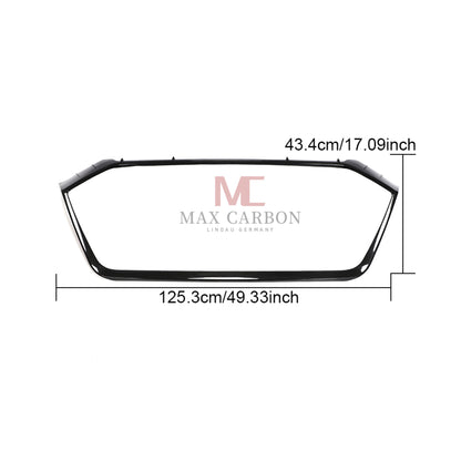 MC MAX CARBON Performance Front Grille Grill Insert Trim Cover For Audi RS6 C8 